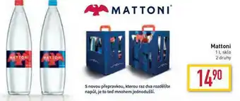 Billa Mattoni 1 l, sklo nabídka