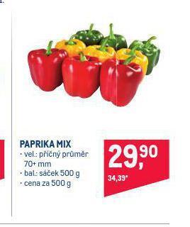 Makro Paprika nabídka