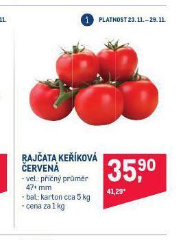 Makro Rajčata keříková nabídka