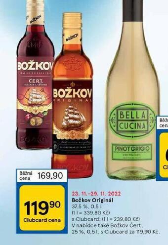 Tesco Božkov originál nabídka