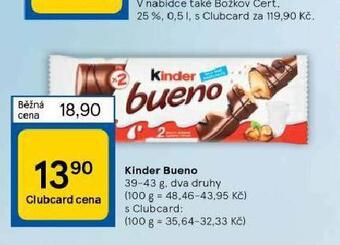 Tesco Kinder bueno nabídka