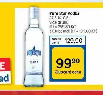 Tesco Pure star vodka nabídka