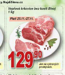 Lidl Vepřová krkovice bez kosti nabídka