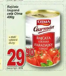 Lidl Rajčata loupaná nabídka