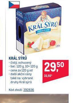 Makro Král sýrů nabídka