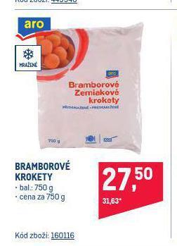 Makro Bramborové krokety nabídka