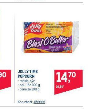 Makro Jolly time popcorn nabídka