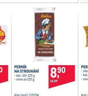 Makro Perník na strouhání nabídka
