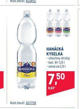 Makro Hanácká kyselka nabídka