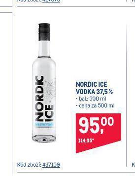 Makro Nordic ice vodka nabídka