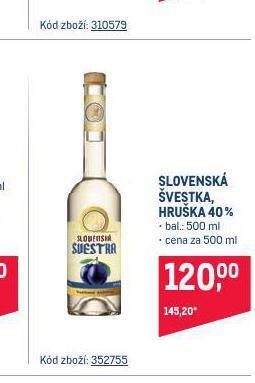 Makro Slovenská švestka nabídka