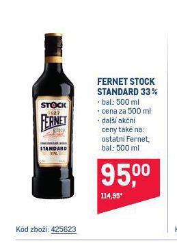 Makro Fernet stock nabídka