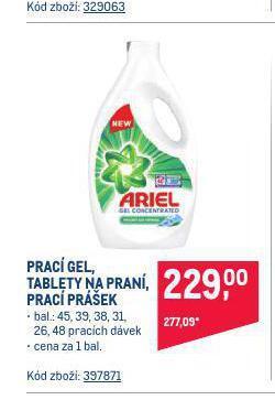 Makro Ariel prací prostředek nabídka