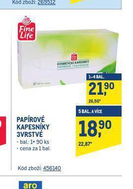 Makro Papírové kapesníky nabídka