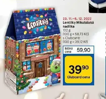 Tesco Lentilky mikulášská nadílka nabídka