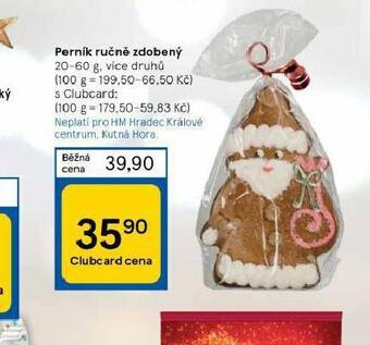 Tesco Perník ručně zdobený nabídka