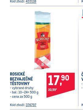 Makro Rosické bezvaječné těstoviny nabídka