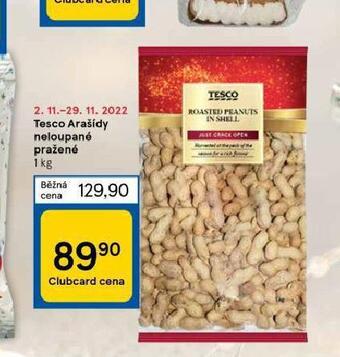 Tesco Tesco arašídy neloupané pražené nabídka