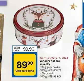 Tesco Vánoční dánské sušenky nabídka