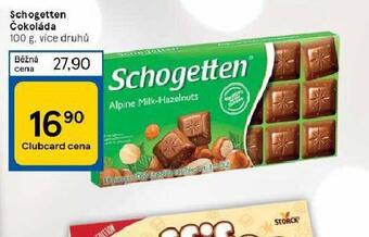 Tesco Schogetten čokoláda nabídka