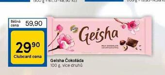 Tesco Geisha čokoláda nabídka