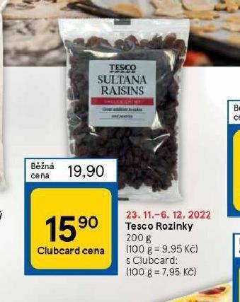 Tesco Tesco rozinky nabídka
