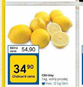 Tesco Citrony nabídka