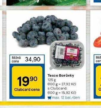 Tesco Borůvky nabídka