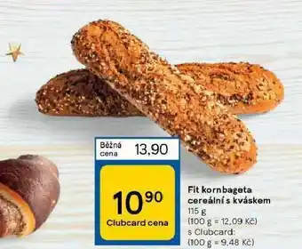 Tesco Fit kornbageta cereální s kváekem nabídka