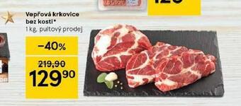Tesco Vepřová krkovice bez kosti nabídka