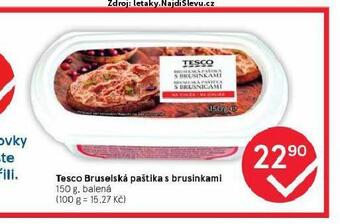 Tesco Bruselská paštika s brusinkami nabídka