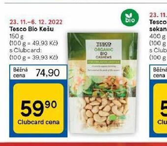 Tesco Tesco bio kešu nabídka