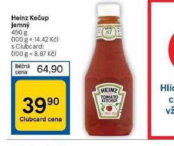 Tesco Heinz kečup jemný nabídka