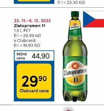 Tesco Pivo zlatopramen 11 nabídka