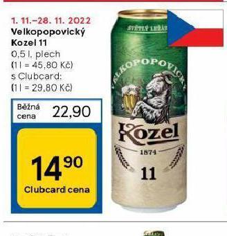 Tesco Pivo velkopopovický kozel 11 nabídka