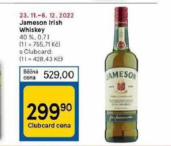 Tesco Jameson irish whiskey nabídka