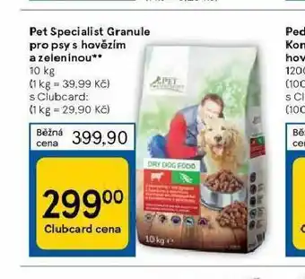 Tesco Pet specialist granule rpo psy nabídka