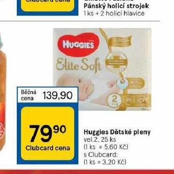 Tesco Huggies dětské pleny nabídka