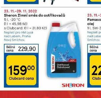 Tesco Sheron zimní směs do ostřikovačů nabídka