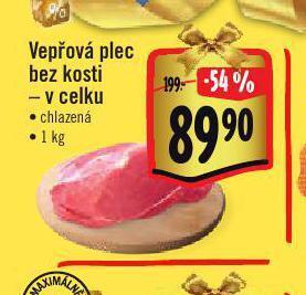 Albert Vepřová plec bez kosti nabídka