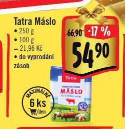 Albert Tatra máslo nabídka