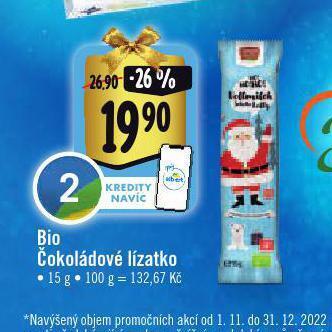 Albert Bio čokoládové lízátko nabídka