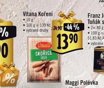 Jip Vitana koření nabídka