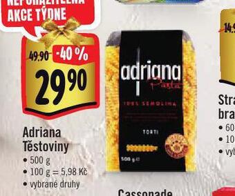 Jip Adriana těstoviny nabídka