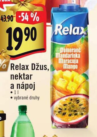 Jip Relax džus, nektar a nápoj nabídka