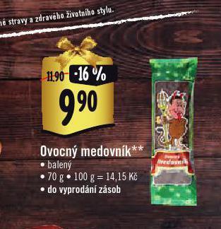 Albert Ovocný medovník nabídka