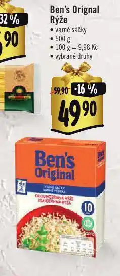 Albert Ben's original rýže nabídka
