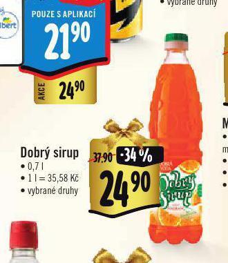 Albert Dobrý sirup nabídka