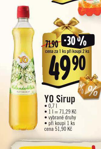 Albert Yo sirup nabídka