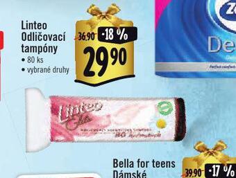 Linteo odličovací tampony